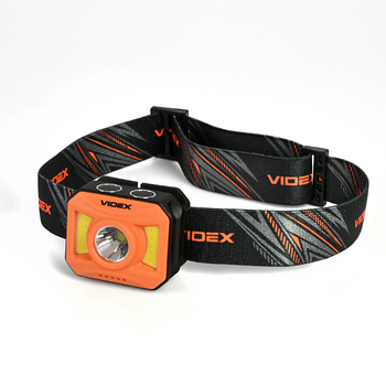Ліхтарик LED налобний 400Lm 5000К VLF-H085-OR Videx