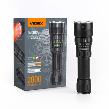 Ліхтарик LED 2000Lm 5000К VLF-AT255RG Videx