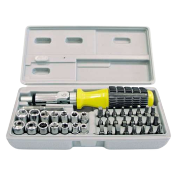 Викрутка з тріскавкою + насадки 40шт MEGA