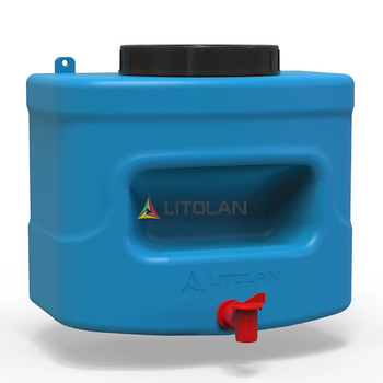 Рукомийник літній 10л 180*300*270мм 1 шар синій LITOLAN