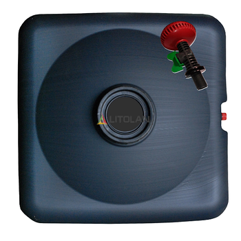 Душ літній 150л 880*880*380мм 3 шари чорний LITOLAN