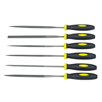 Набір надфілів 160мм пластикові ручки 6шт. MEGA