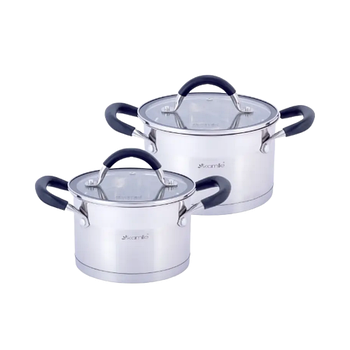 Набір каструль 4 предмети (каструлі 2/2,7л) нержавіюча сталь 5751 KAMILLE