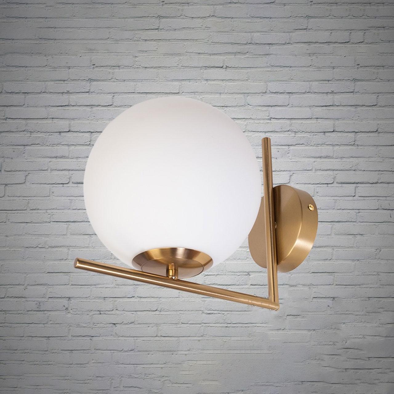 Світлодіодна бра в стилі Лофт на 1 лампу цвет каркаса золотий D-B-311GG, фото 1