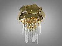 Хрустальный светильник в спальню в современном стиле, цвет золото 82211-210X340G-LS