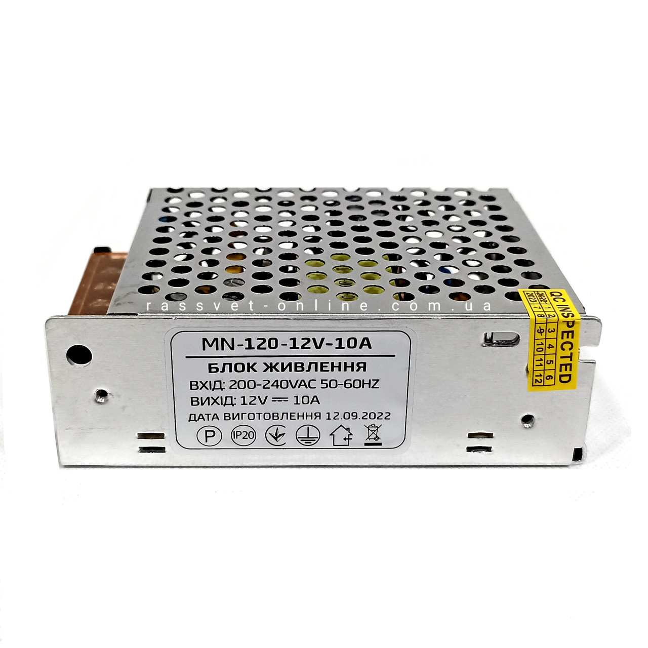 Блоки живлення 120W MN-120-12 12V 10А (120Вт 12В 10А) для світлодіодних стрічок оптом, фото 1