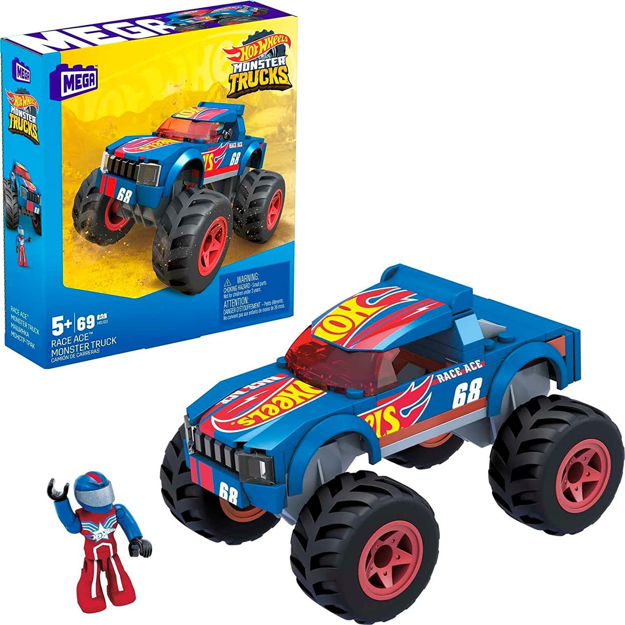 Іграшка конструктор Хот Вілс Мега Hot Wheels Mega Race Ace Monster Truck Building Set
