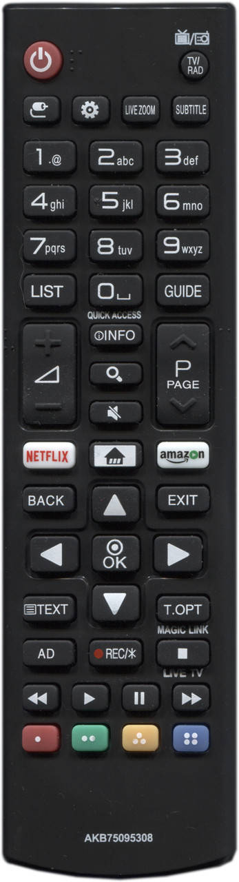 

Пульт для телевизора LG AKB75095308 / AKB75375608 + Батарейки