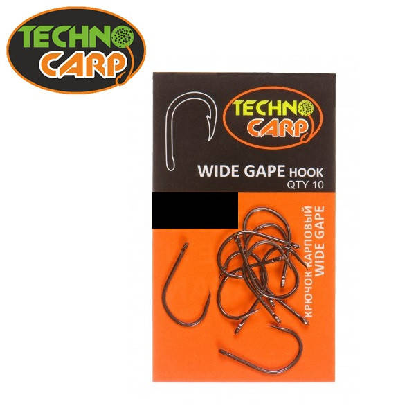 

Крючок карповый Techno Carp "Wide Gape hook" (10шт)