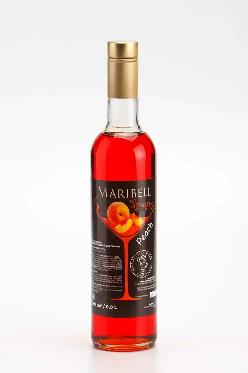 

Сироп Персик Maribell 900 г