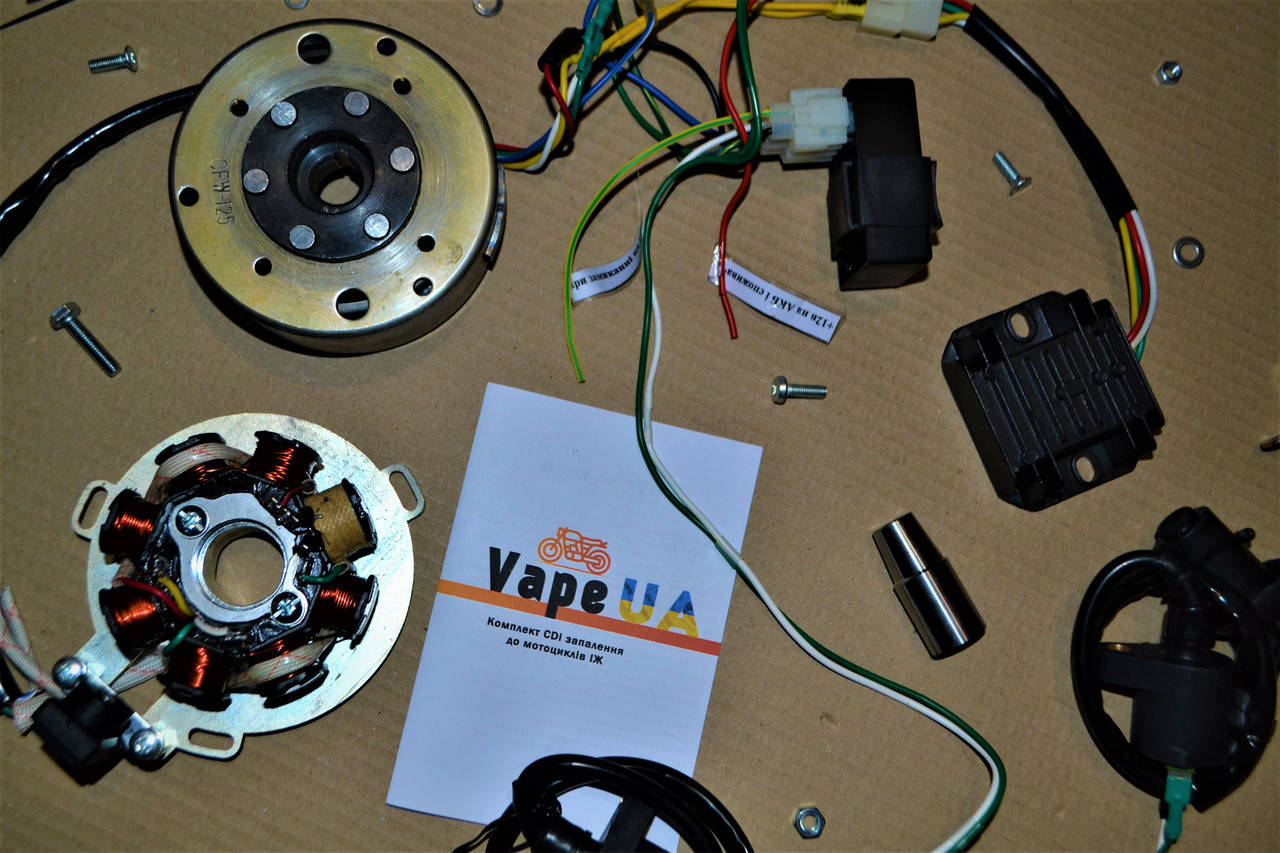 

Зажигание cdi VapeUA 12v. 140 watts. Иж Планета Спорт. Гарантия. ТОП качество. Не требует доработок. ПС 350.