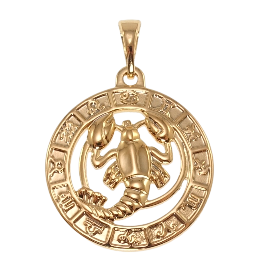 

Кулон Xuping Позолота 18K "Знак Зодиака Рак" для цепочки до 5мм