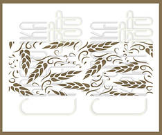 Трафарет для тортів колоски пшениці