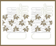 Трафарет для тортів листя