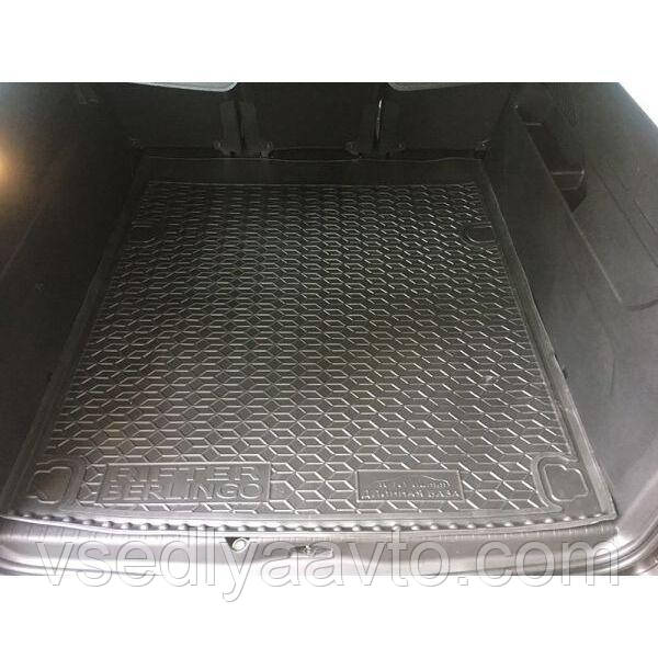Килимок у багажник Peugeot Partner/Rifter з 2019- довга база (Avto-Gumm) поліуретан, фото 1