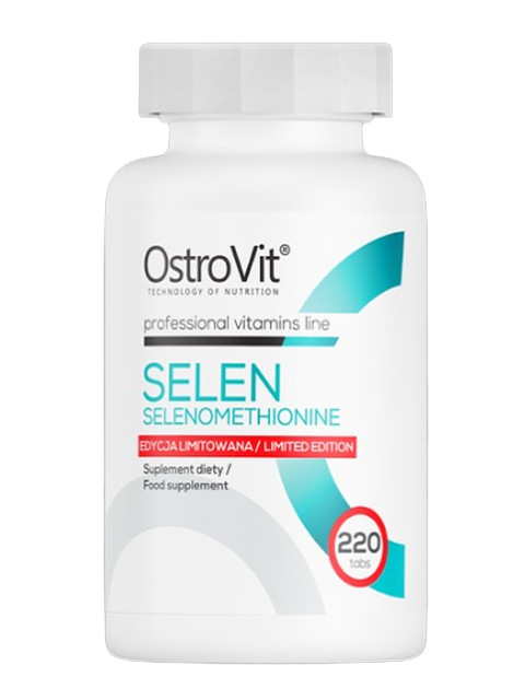 Здоров'я щитовидної залози Селен Ostrovit Selenium 200мкг 220 таб