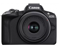 Бездзеркальний фотоапарат Canon EOS R50 kit RF-S 18-45mm IS STM Black (5811C033)