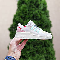 Кросівки жіночі кольорові низькі весна літо Adidas Forum Low. Взуття жіноче модне різнокольорове Адідас Форум, фото 10