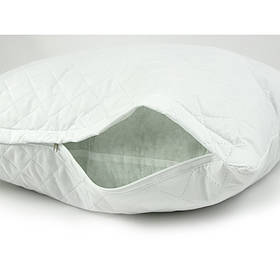 Стьобана подушка на блискавці 70х70 "Classic Plus" силіконізоване волокно кульки в мікрофібрі (313.52)