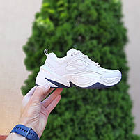 Жіночі кросівки молочні весна Nike M2K Tekno. Взуття жіноче модне на весну молочне Найк М2К Текно, фото 7