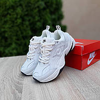 Жіночі кросівки молочні весна Nike M2K Tekno. Взуття жіноче модне на весну молочне Найк М2К Текно, фото 5