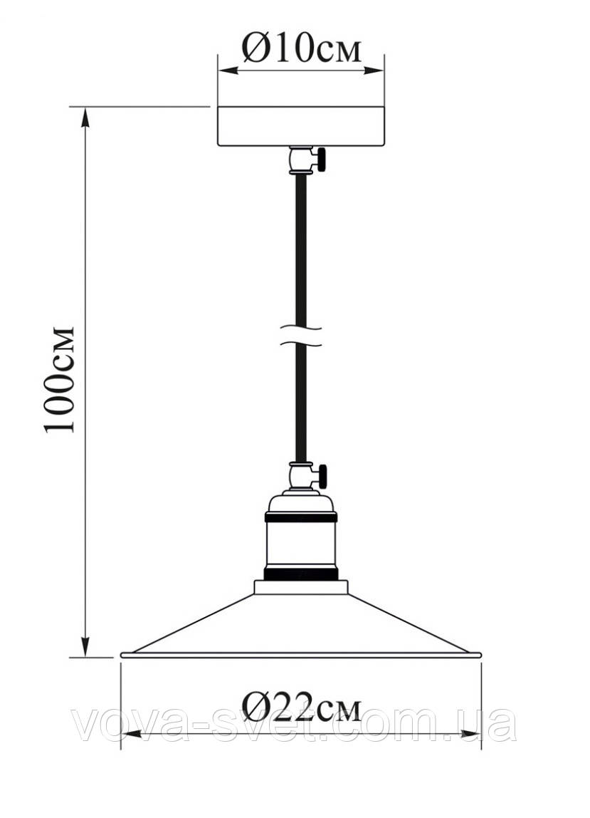 Светильник подвесной купол Loft Steampunk [ Pendant Green Patina ] - фото 5 - id-p321174138