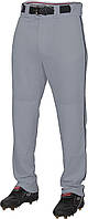 Grey/Black XX-Large Rawlings PRO 150 Series Game/Practice Baseball Pant, взрослые, с окантовкой, полная д