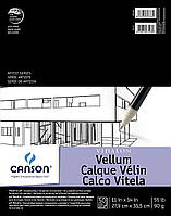 11X14 Canson Artist Series Vidalon Vellum Paper, Foldover Pad, 9x12 дюймов, 50 листов (55 фунтов/90 г)