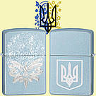 Запальничка Zippo герб України + Batterfly в наборі кремній і бензин зипо VR24467, фото 2