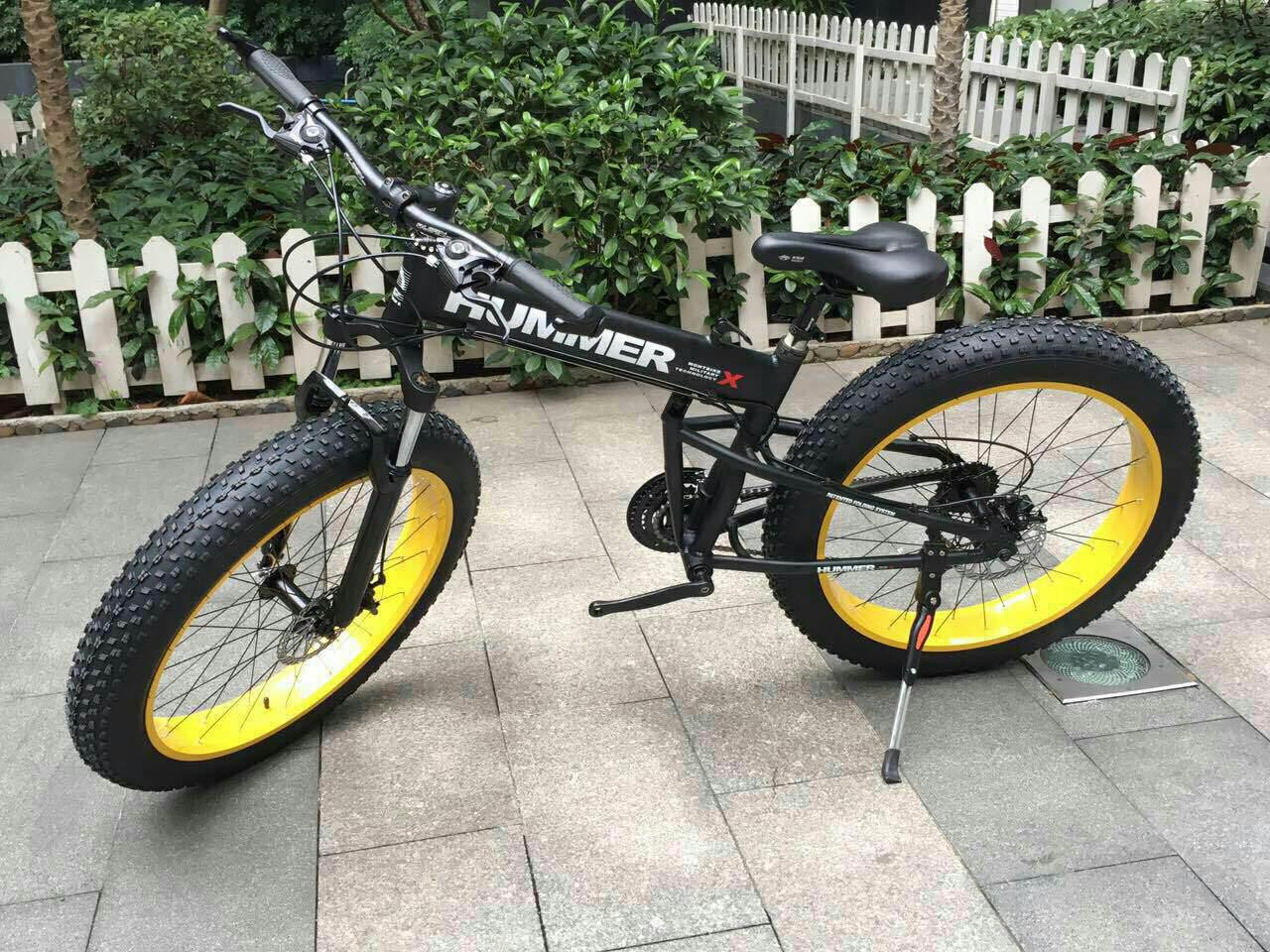 Електровелосипед Hummer Electrobike Foldable Чорно-жовтий