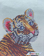 ТД-027 Милый тигренок, набор для вышивки бисером картины