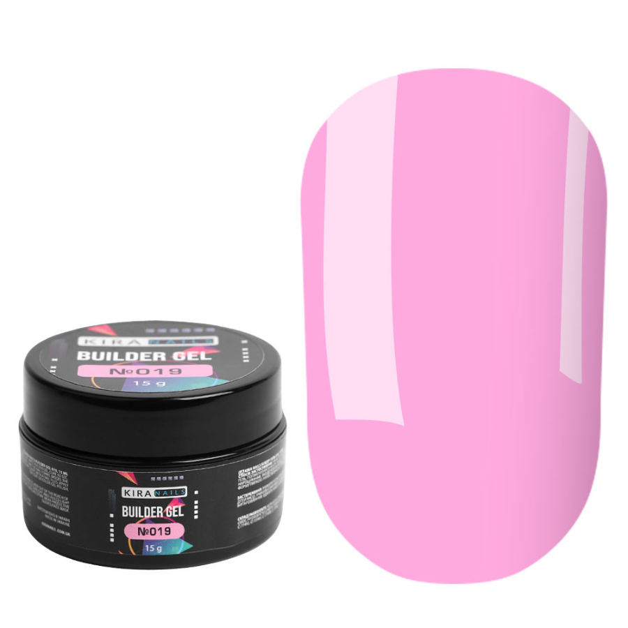 Гель для ногтей Kira Nails Builder Gel 019, 15 г