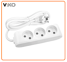 Подовжувач на 3 гнізда без заземлення 3 м Viko Multi-let 90112303