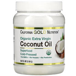 Кокосова олія California Gold Nutrition Coconut Oil (1600 мл.)