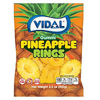 Vidal Gummi Pineapple Rings 100g