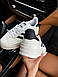 Жіночі Кросівки Adidas Gazelle Bold White Black 38-39-40, фото 4
