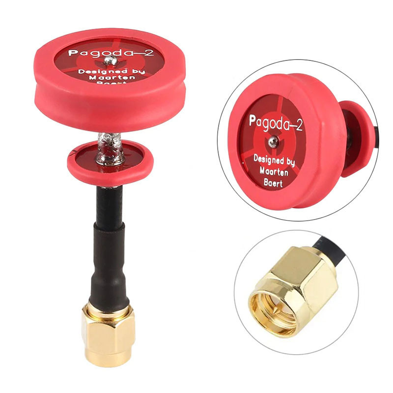 Антена Pagoda-2 SMA 5.8 ГГц 2 дБ безкорпусна 8 см, прийомо-передаюча, для FPV дронів