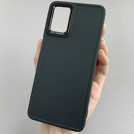 Чохол для Samsung Galaxy А12 матовий чохол з окантовкою на телефон самсунг а12 чорний o9l, фото 1