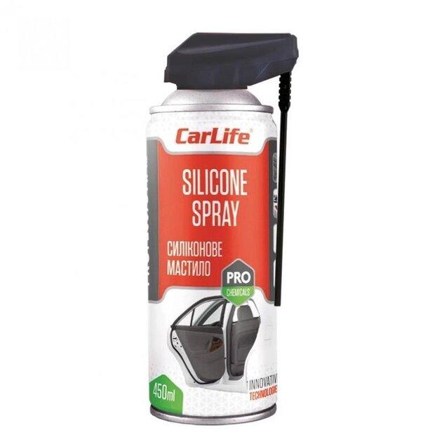 Мастило Силіконове CARLIFE SILICONE SPRAY 110 мл (в аер.)