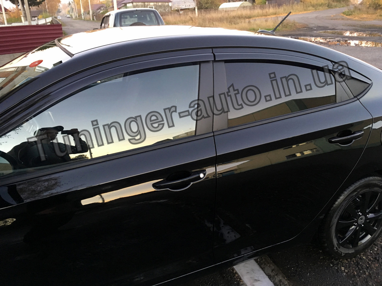 Вітровики,дефлектори вікон Hyundai Accent 2017-> (Auto Clover) D757