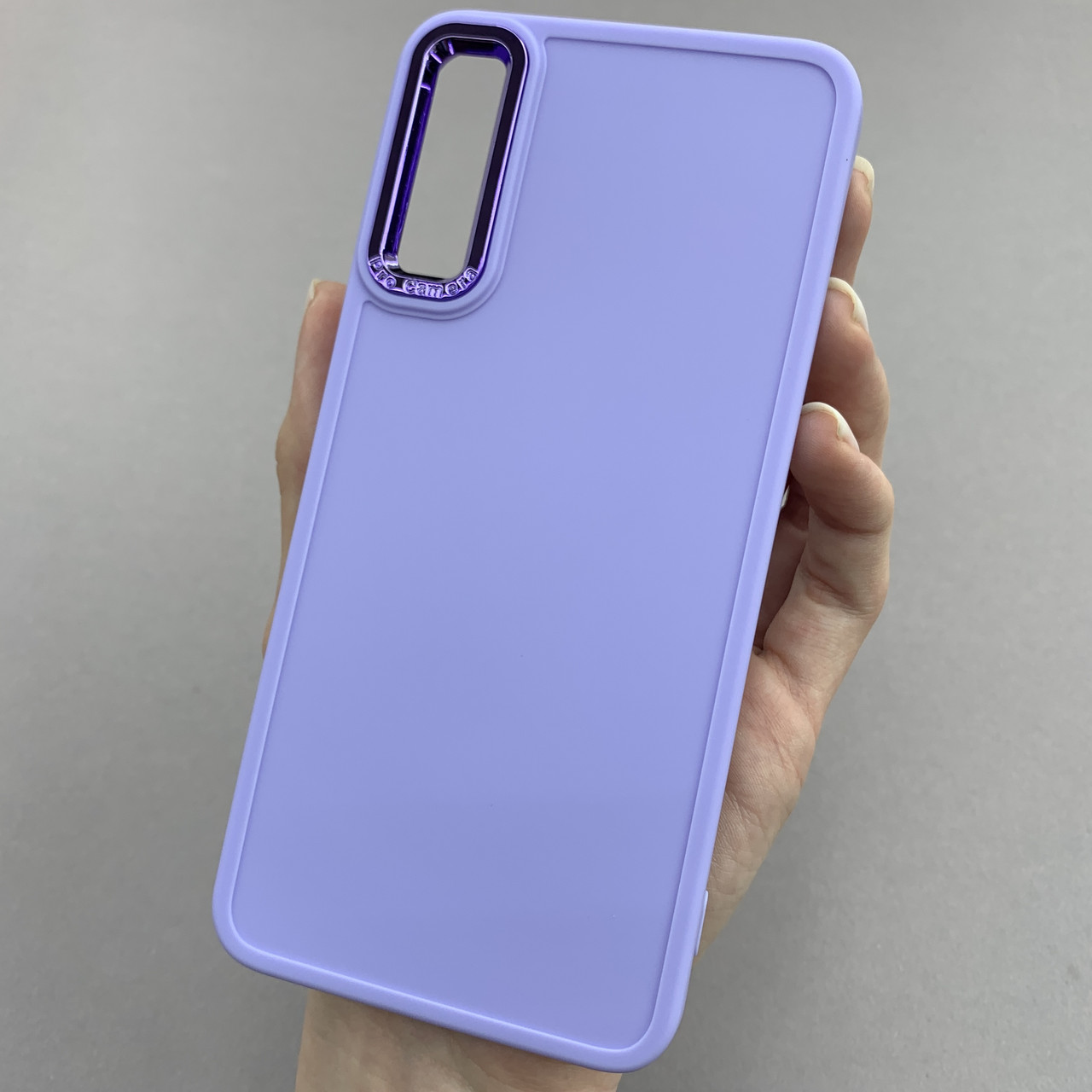 Чохол для Samsung Galaxy A50s матовий чохол з окантовкою на телефон самсунг а50с бузковий o9l