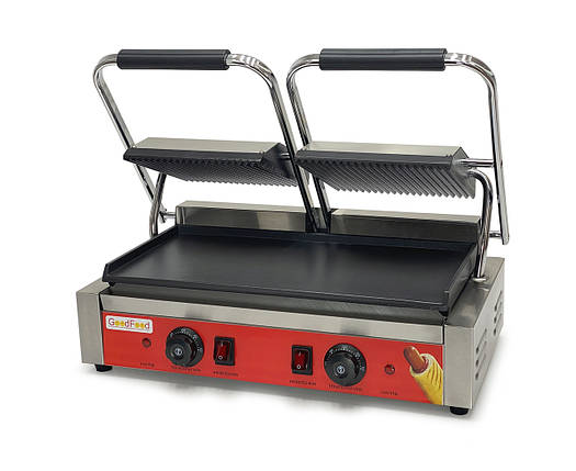 Контактний гриль GoodFood ECG20EA Panini RED, фото 3