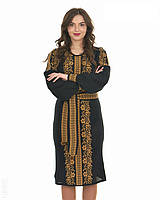 Вязаное женское платье "Роксолана коричневая" 0522
