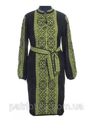 В'язана жіноча сукня "Влада зелена" 0521, фото 2