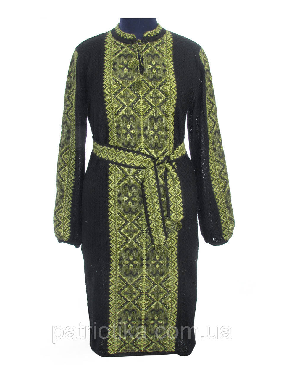 В'язана жіноча сукня "Влада зелена" 0521