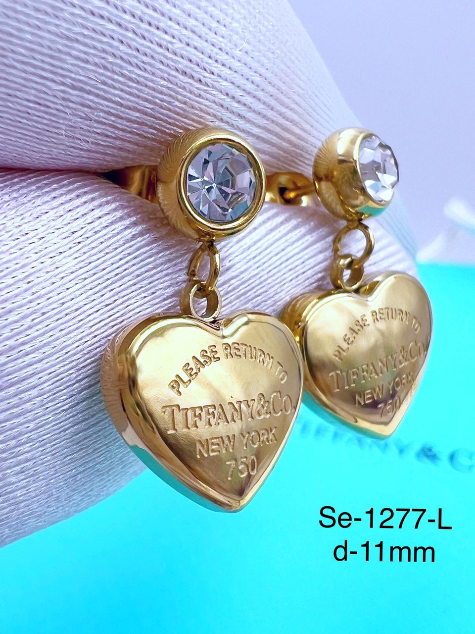 Сережки Stainlees Steel преміум (14-K)