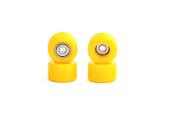 Колеса для фігерборда з підшипниками Just Skate CNC Yellow