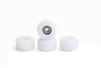 Колеса для фігерборда з підшипниками Just Skate Pro DC 65D White