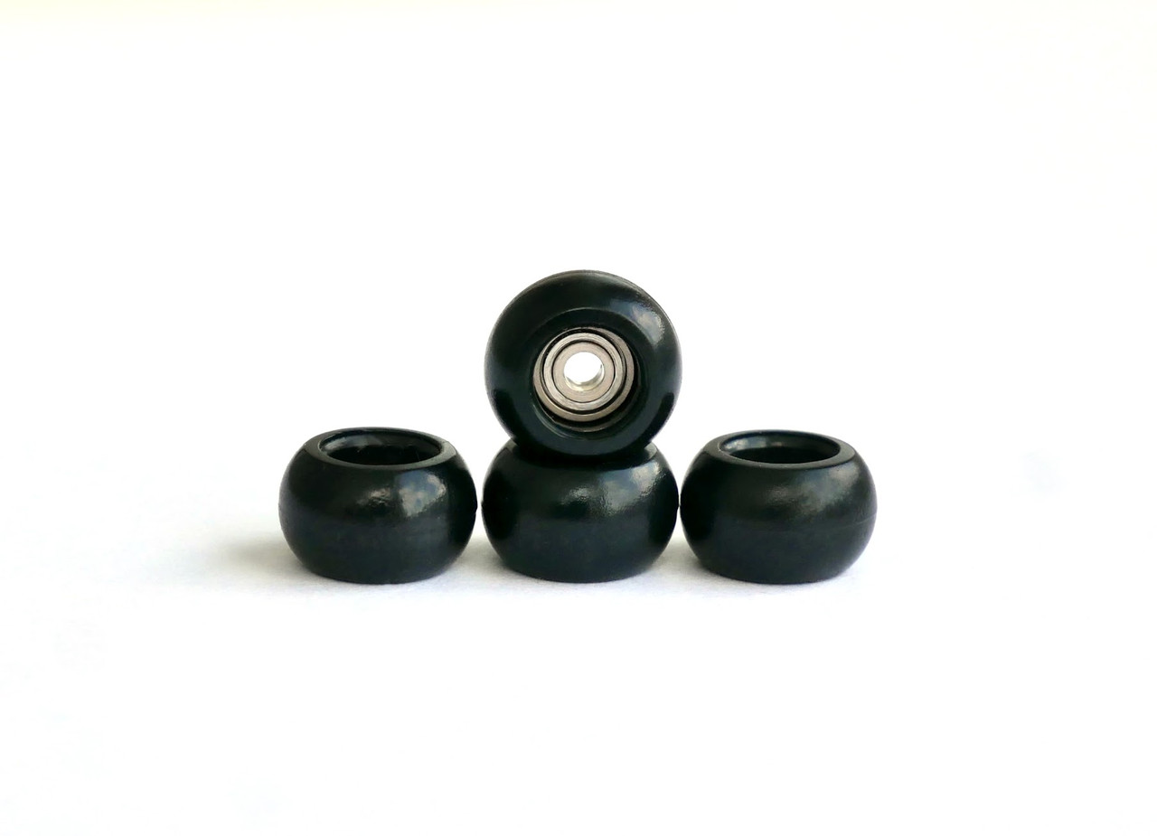 Колеса для фігерборда з підшипниками Just Skate Spherical Black, фото 1