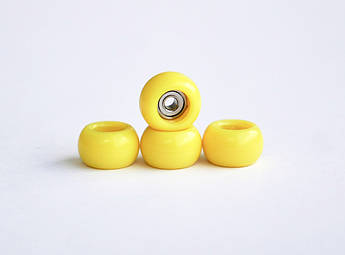 Колеса для фігерборда з підшипниками Just Skate Spherical Yellow